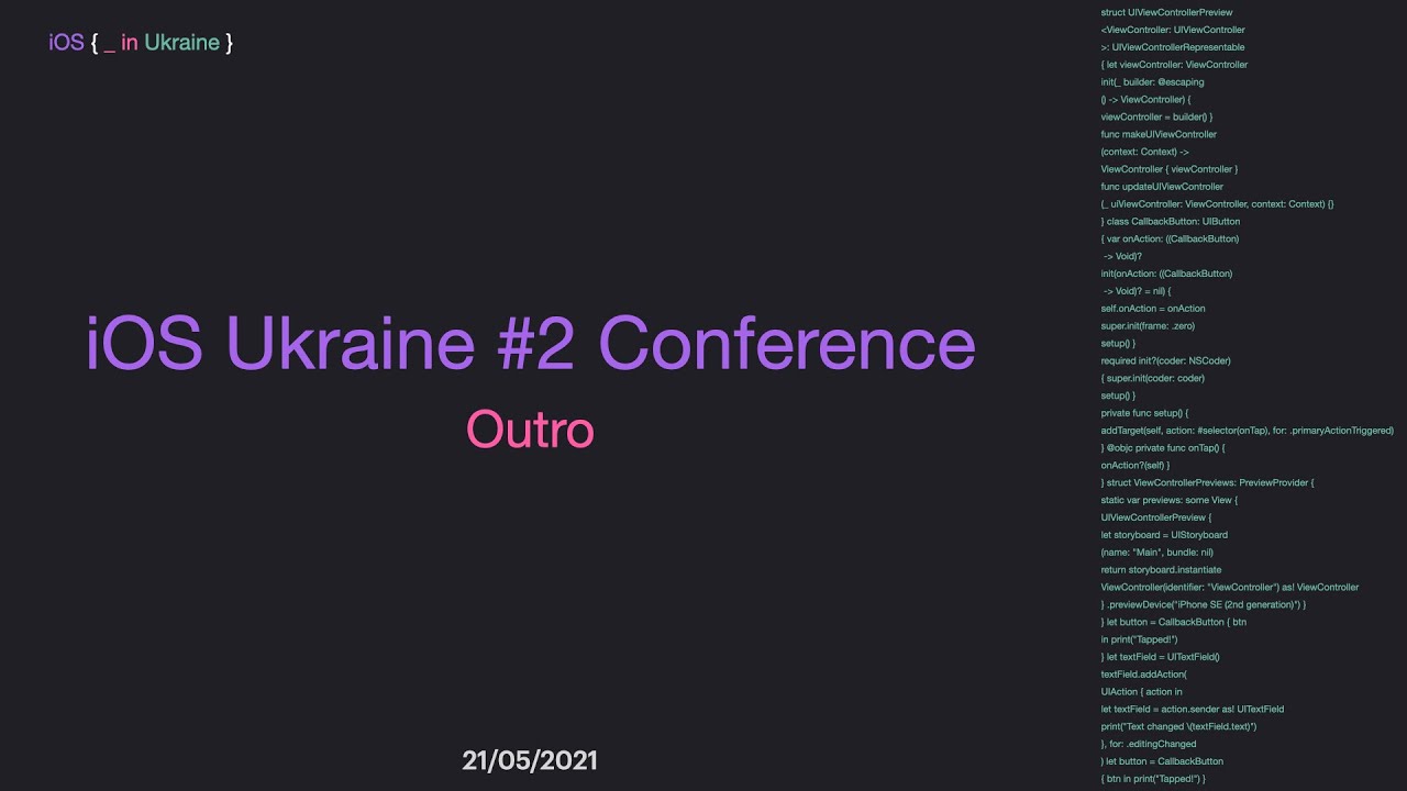 Outro | iOS Ukraine #2