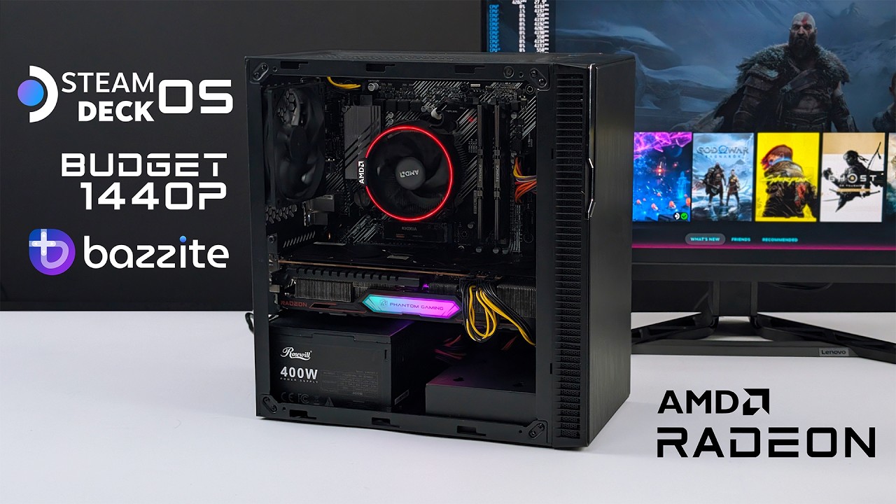 We Built The FAST Budget 1440P Steam Deck OS Gaming PC!