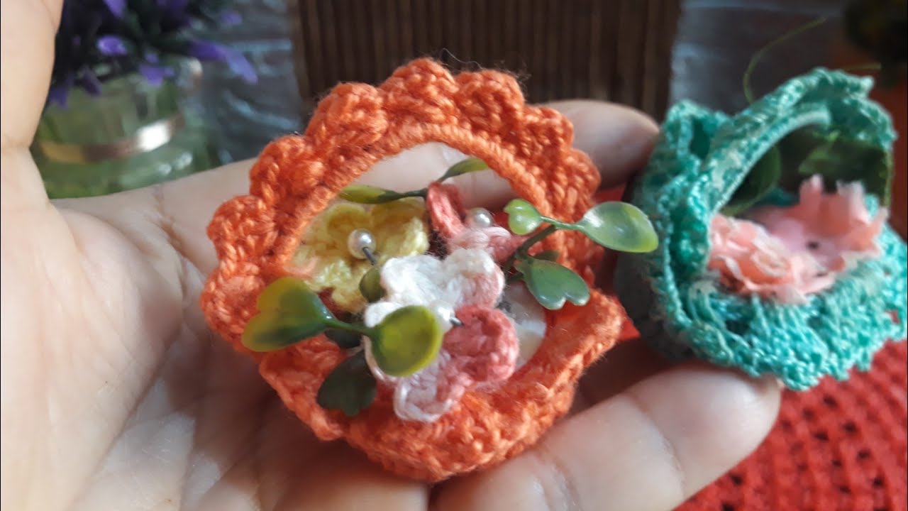 Cestinha de croche# sachê perfumado