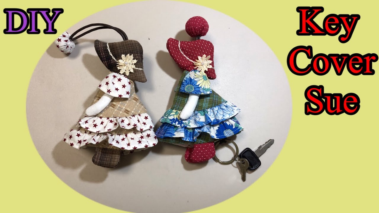 #key cover Sue#วิธีทำที่ใส่พวงกุญแจน้องซู#งานแฮนด์เมด #diy download pattern 👇👇