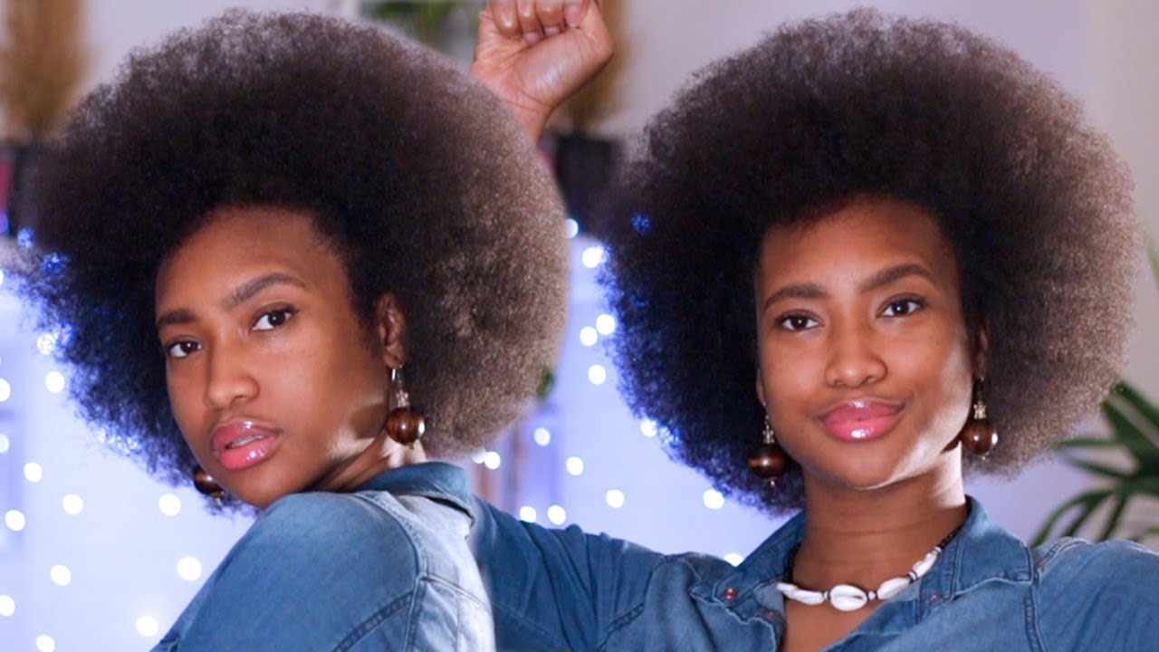 THE BEST THIN 4C TYPE AFRO TUTORIAL - HOW TO DO YOUR AFRO⎜THE FERNY SHOW