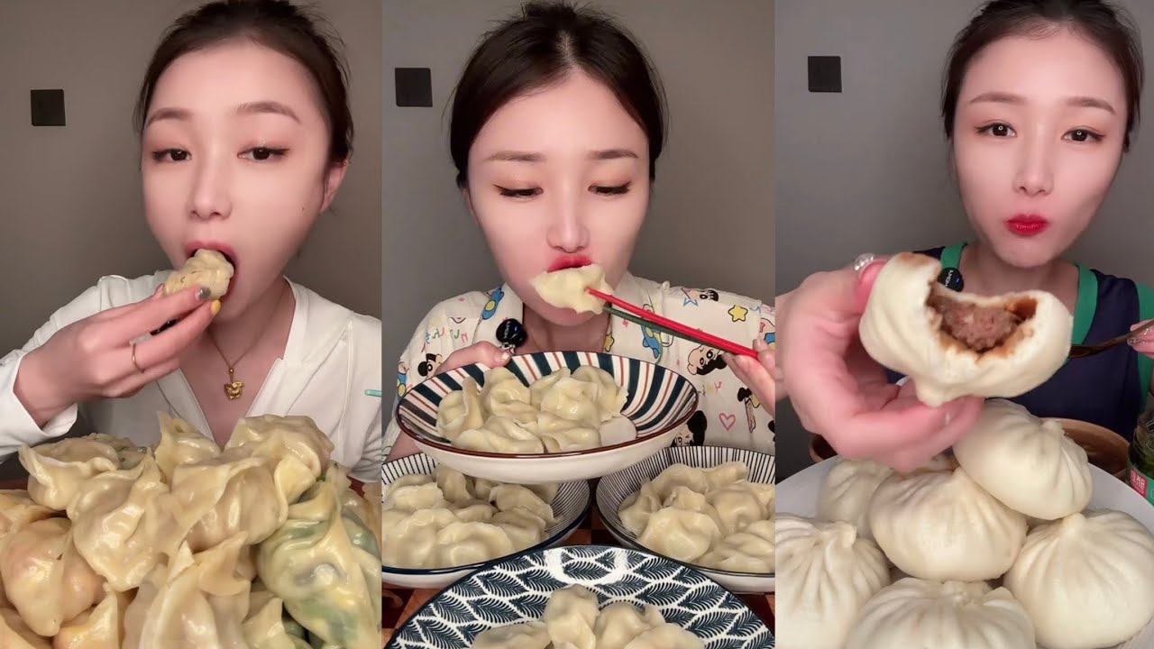 Dumpling & Baozi Mukbang | Tasty Eating Sounds