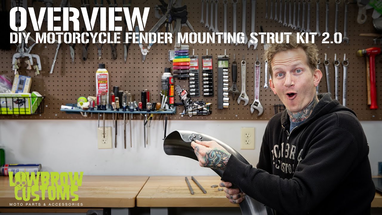 Overview - DIY Motorcycle Fender Mounting Strut Kit 2.0 for Custom Hardtailed Choppers and Bobbers