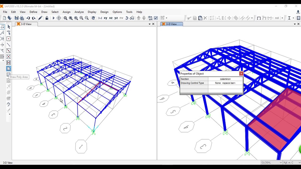 DISEÑO DE NAVE INDUSTRIAL SAP2000 - PARTE 1