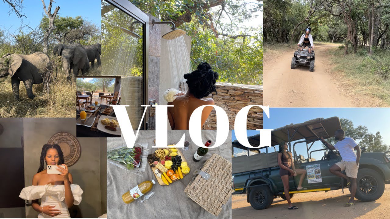 TRAVEL VLOG | Hoedspruit Getaway at Ukuthula Lodge | Room tour, safari tour | South African YouTuber