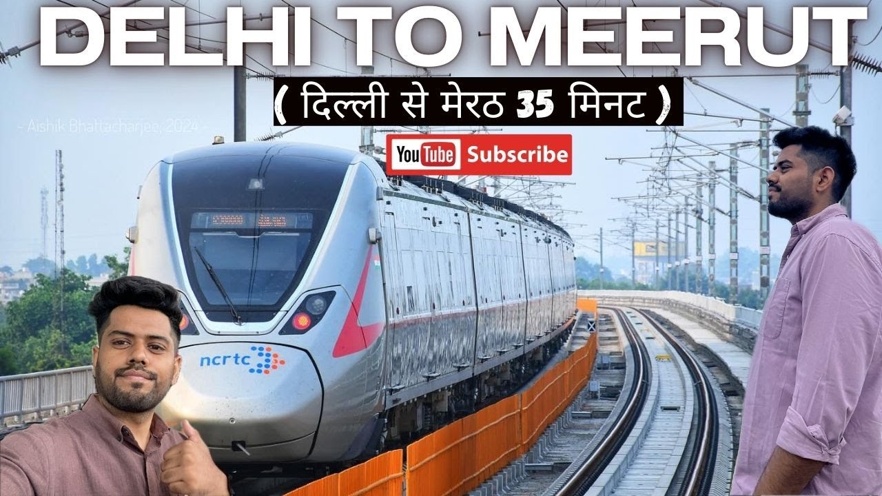 Delhi To Meerut || Namo Bharat Train || Train Journey 160 Kmph  || दिल्ली से मेरठ अब 35 मिनट || 2025