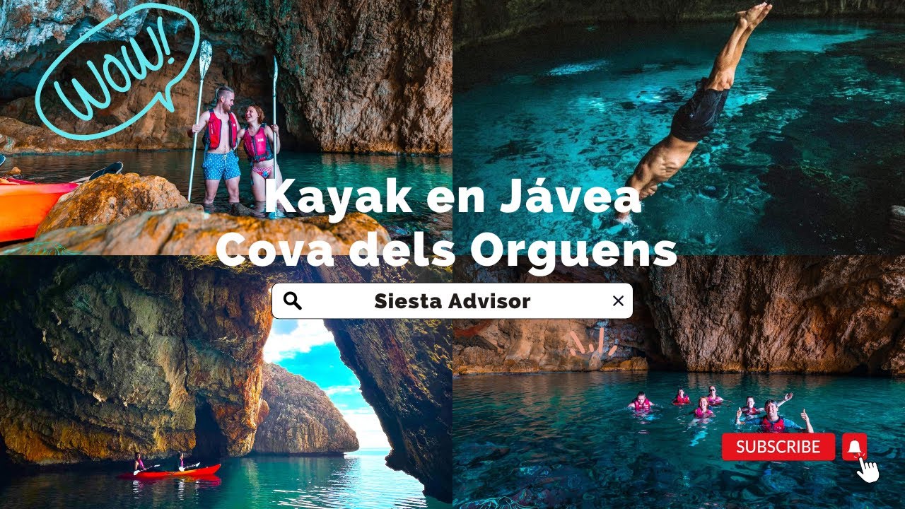 Kayak en Jávea con Siesta Advisor - Descubre Cova dels Orguens: La Cueva Inexplorada de Jávea!
