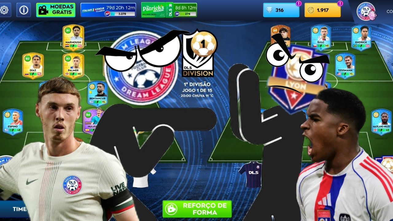 COMEÇAR A TEMPORADA! Primeiro partida VS Lyon de Endrick! 