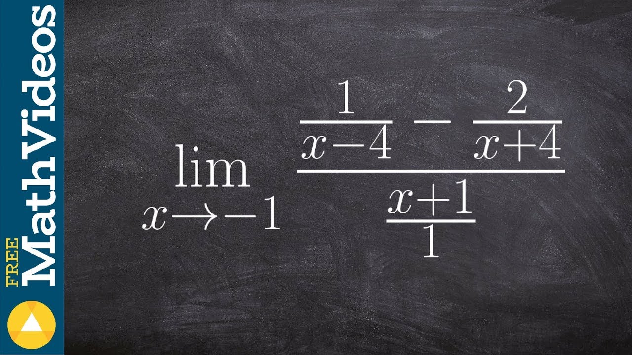 Simplify complex fractions to evaluate the limit
