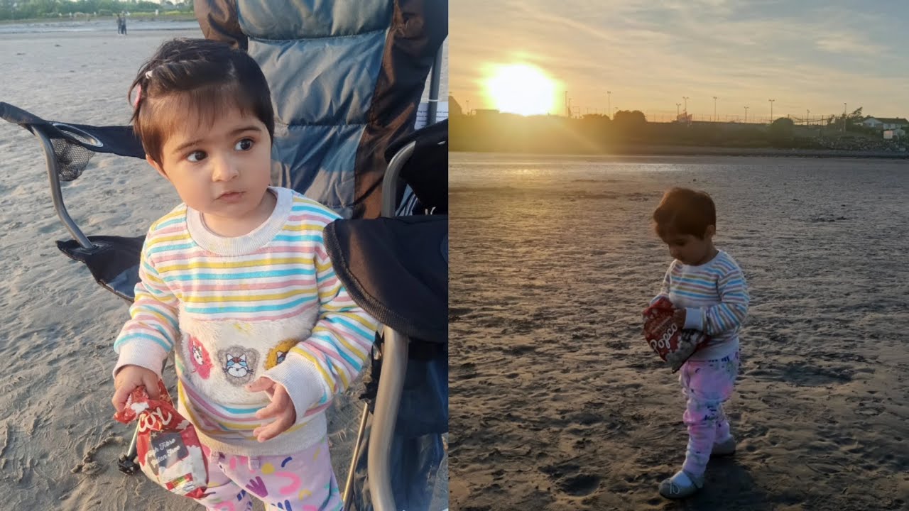 Enjoying Sunset | Ballyloughan Beach | Galway | Summer | Toddler Vlog