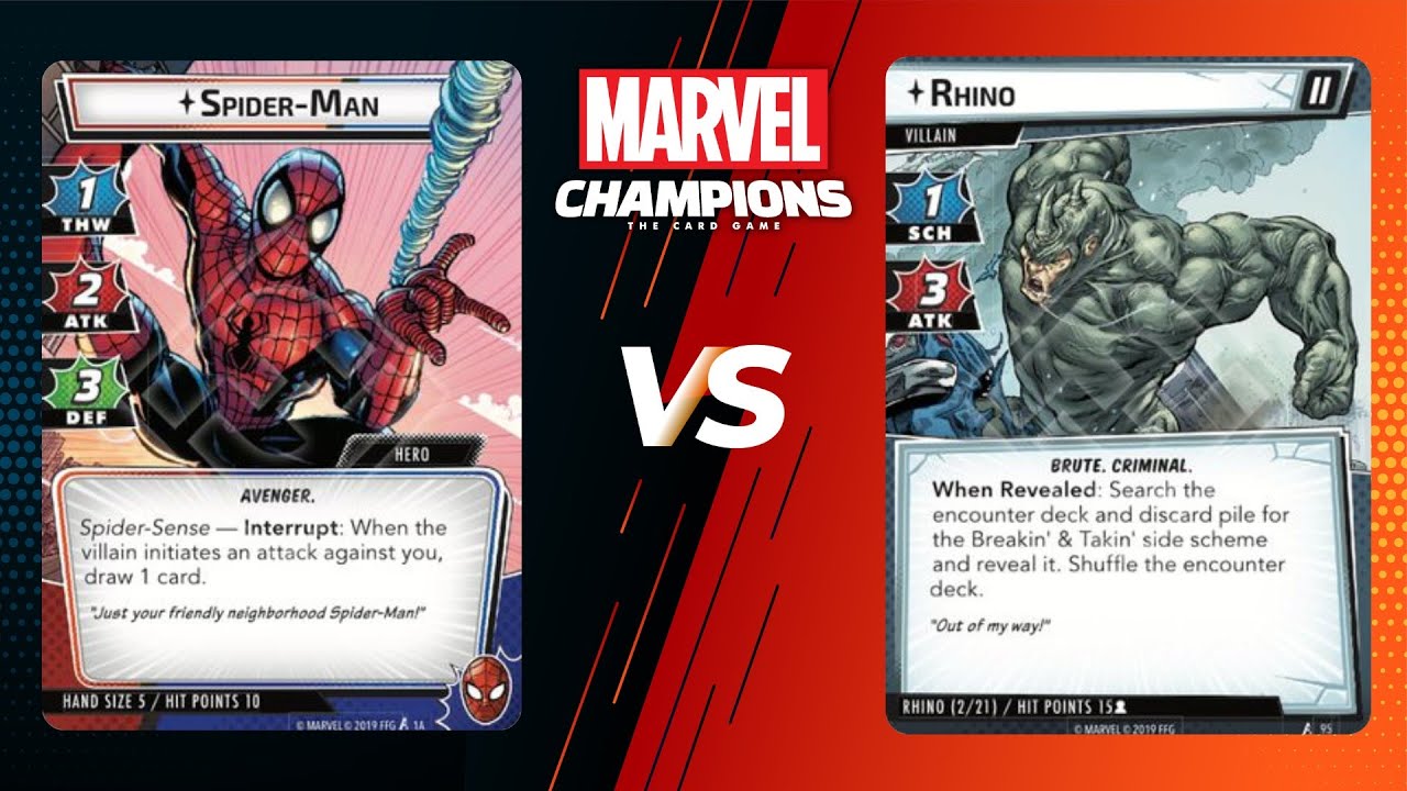 Marvel Champions | Spider-Man vs Rhino | Solo Lets Play Deutsch | DAFÜR Challenge