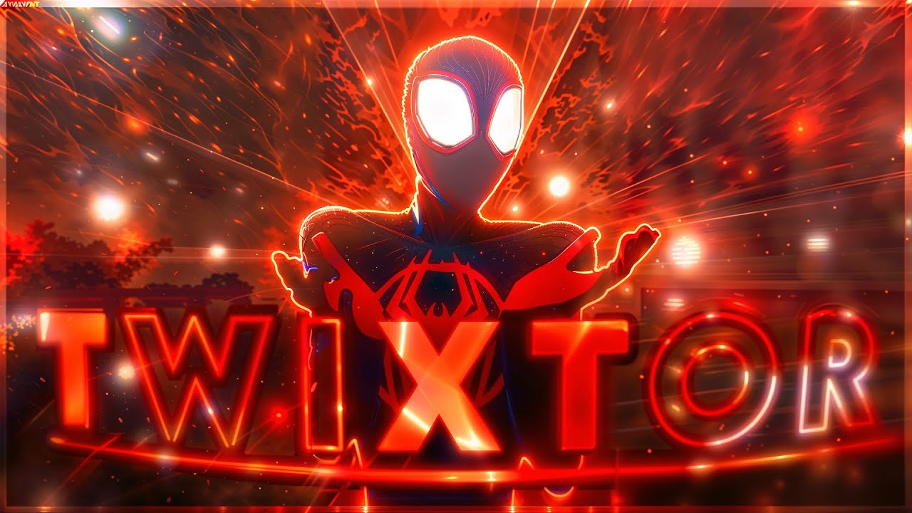 Miles Morales Twixtor Clips for editing ( Spider man Across The Spider Verse  )