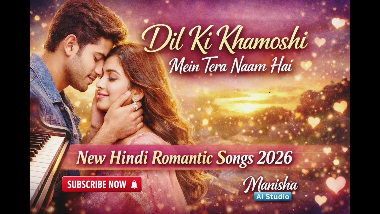 Dil Ki Khamoshi Mein Tera Naam Hai | New Hindi Romantic Songs 2026 | Manisha Ai Studio