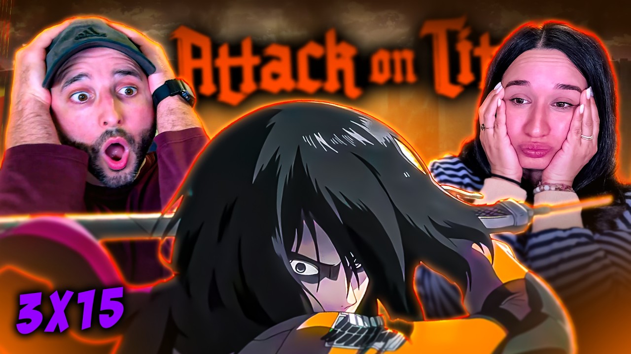 WE&rsquo;VE NEVER WATCHED ANIME BEFORE! First Time Reaction to Attack on Titan 3X15