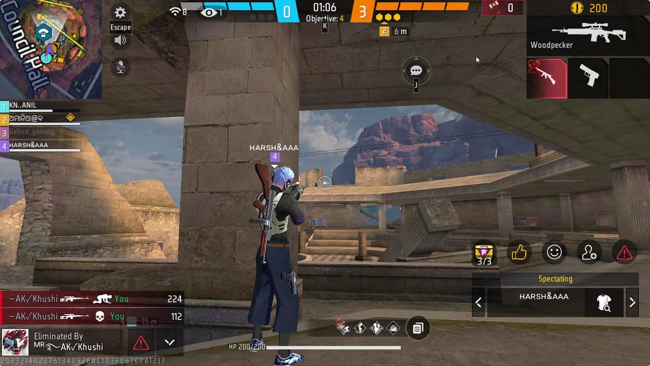 GXGOD is LIVE | FF max | live gaming first gun challenge