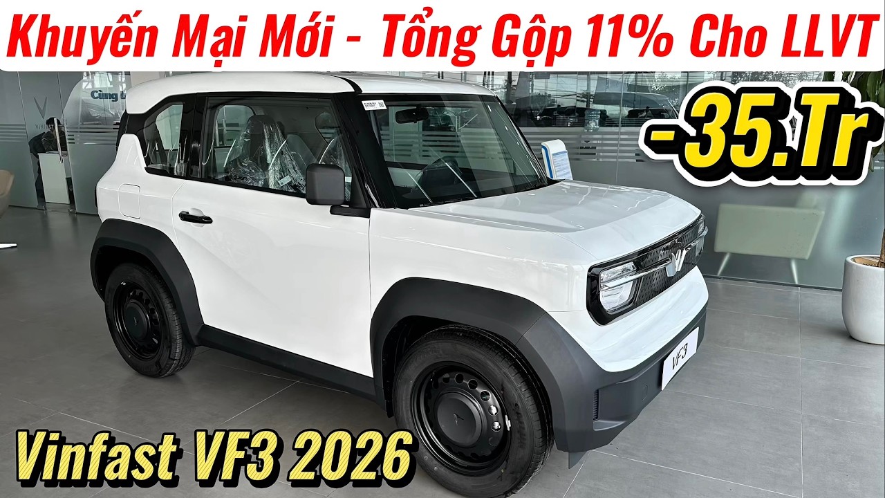 ✅Khuyến Mại Vinfast VF3 Tháng 3 | Loại Bỏ Hẳn Xe Xăng hạng A như i10, Morning rồi | Giá Xe Việt