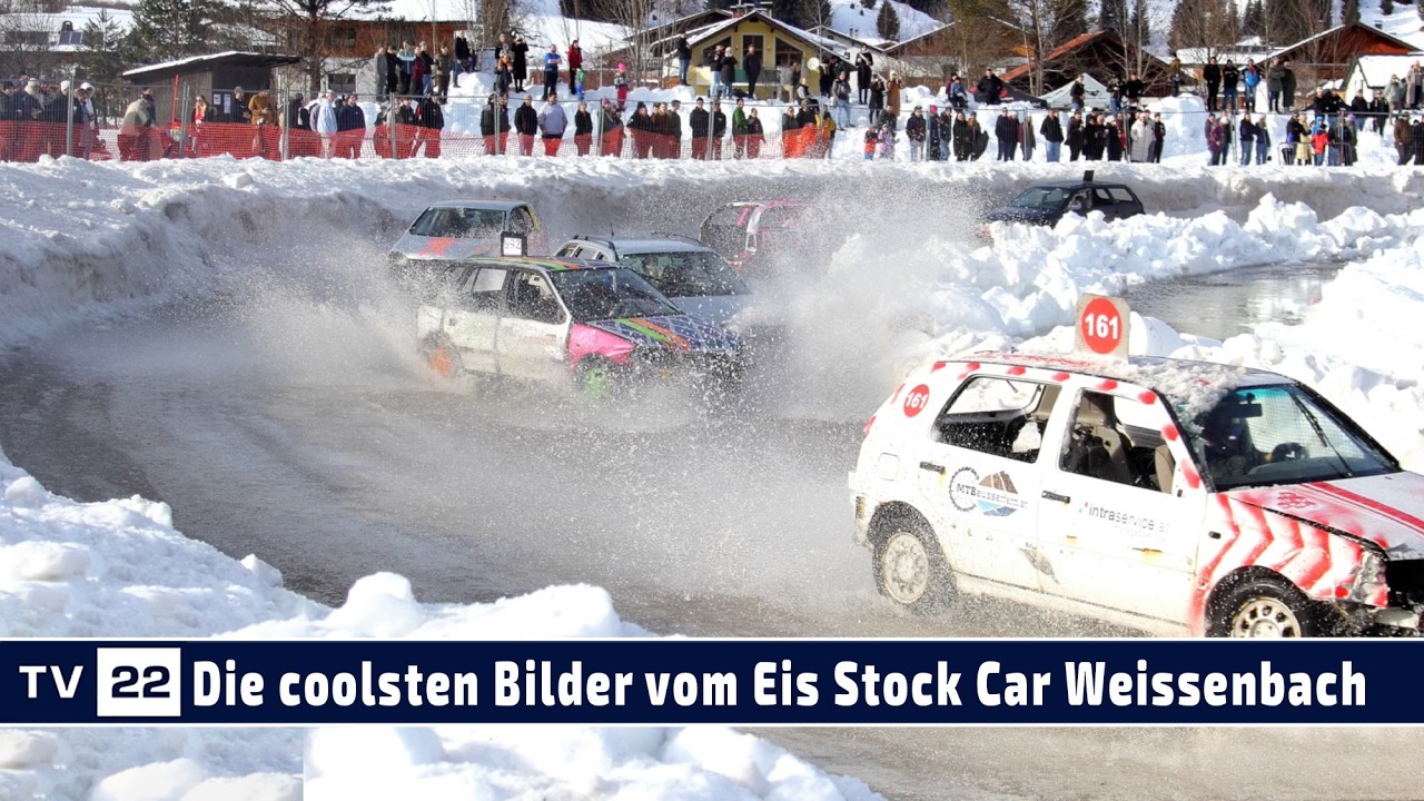 MOTOR TV22: Die coolsten Bilder vom Eis Stock Car | Eisrennen Weissenbach 2026