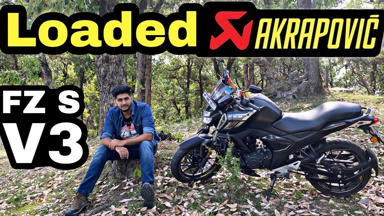 Modified FZS V3 | Akrapovic Loud Exhaust | K&N | LED | Windshield | New Yamaha FZS BS6 modification