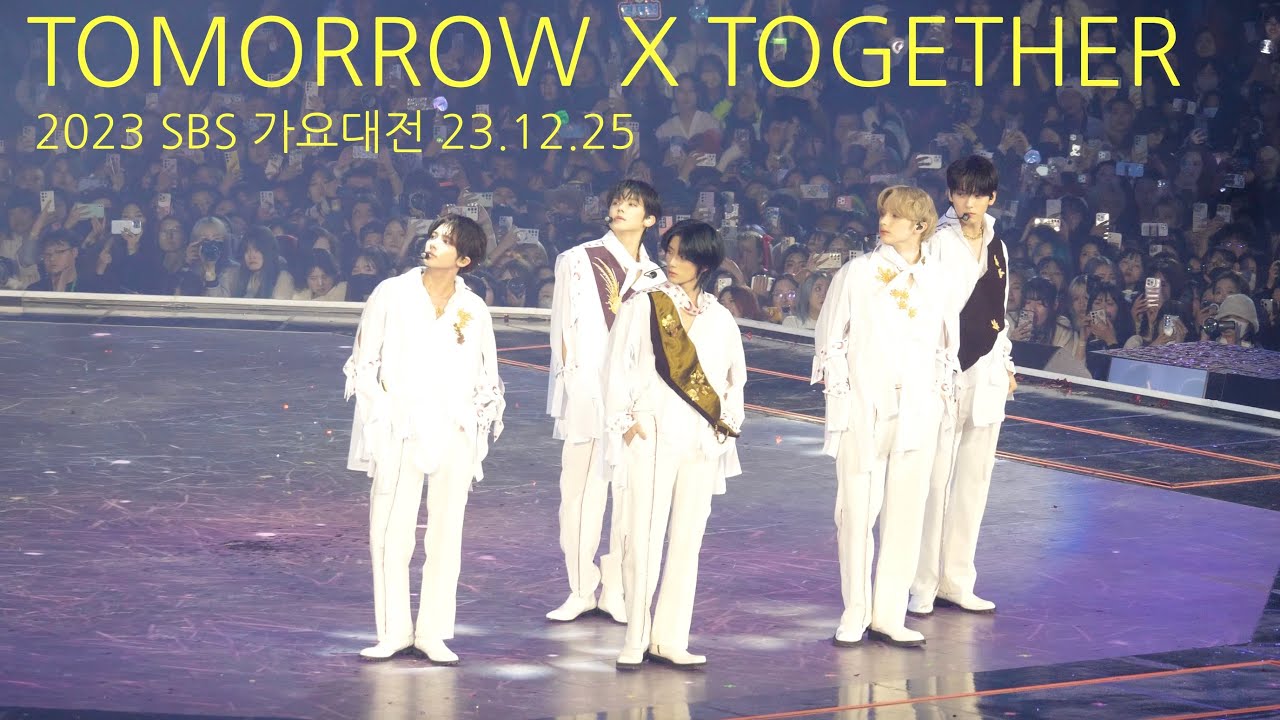 TOMORROW X TOGETHER. Sugar Rush Ride, Chasing That Feeling 2023 SBS 가요대전 /23.12.25/ TXT