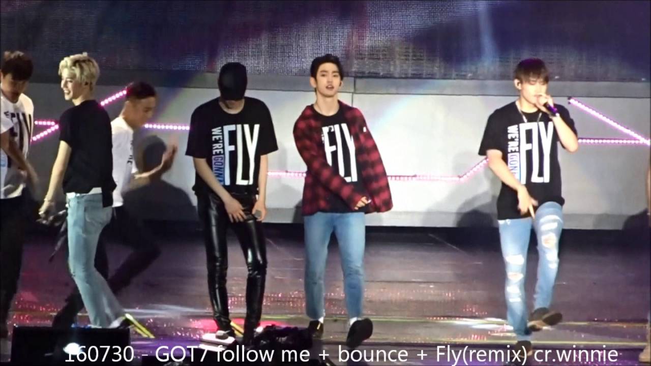 160730 GOT7 Fly in Hong Kong-  follow me + bounce + Fly (remix)