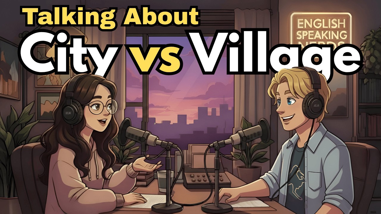 Talking About City Life & Country Life in English | Easy English Conversation Practice