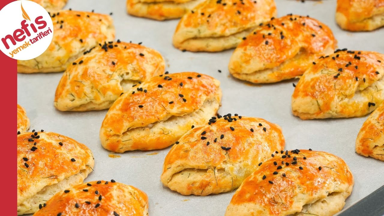 Bu Poğa&ccedil;aları Yapmak 10 Dakika ⚡ Dereotlu Peynirli Mayasız Kolay Poğa&ccedil;a 😋