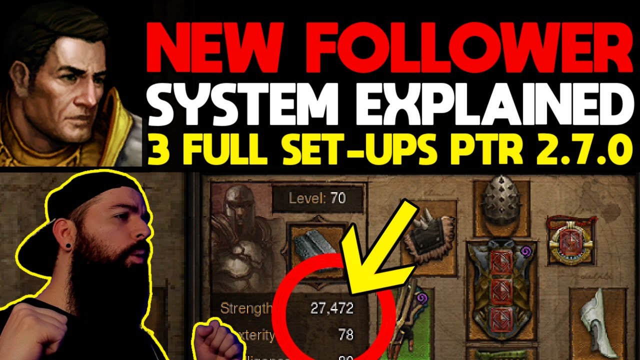 FOLLOWER SYSTEM EXPLAINED | PTR GUIDE 2.7.0 SEASON 23 - DIABLO 3 REAPER OF SOULS