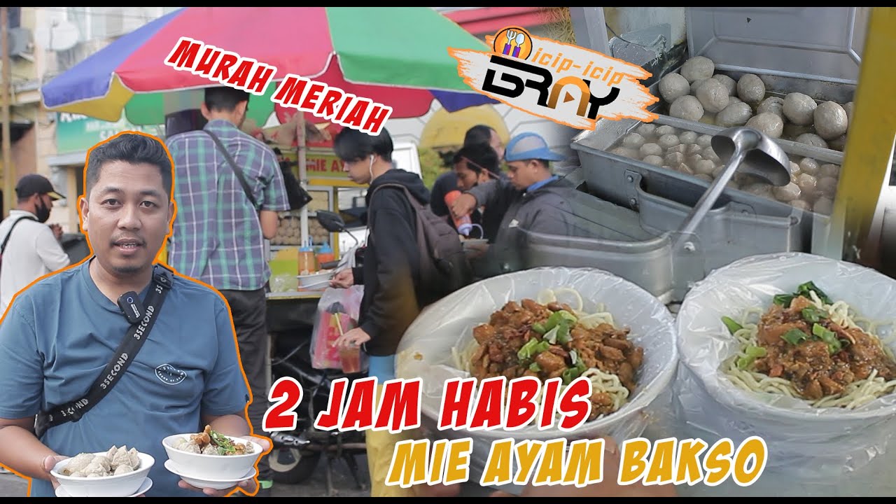 2 JAM LUDES MIE AYAM BAKSO !!! BELUM BUKA SUDAH RAMAI // ES TEH NYA FREE REFILL | bakso rame banget