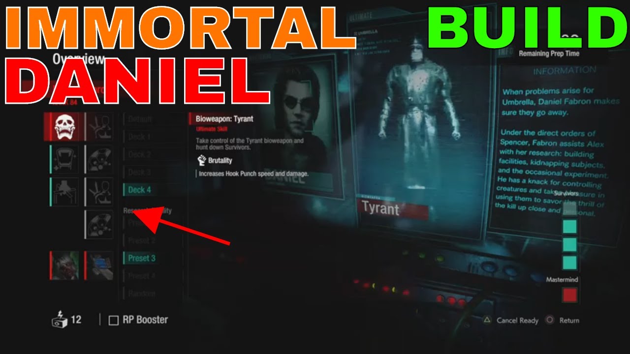 RE Resistance: IMMORTAL DANIEL BUILD || MATCH #6 (Mastermind Gameplay August 2020) [PS4 Pro]