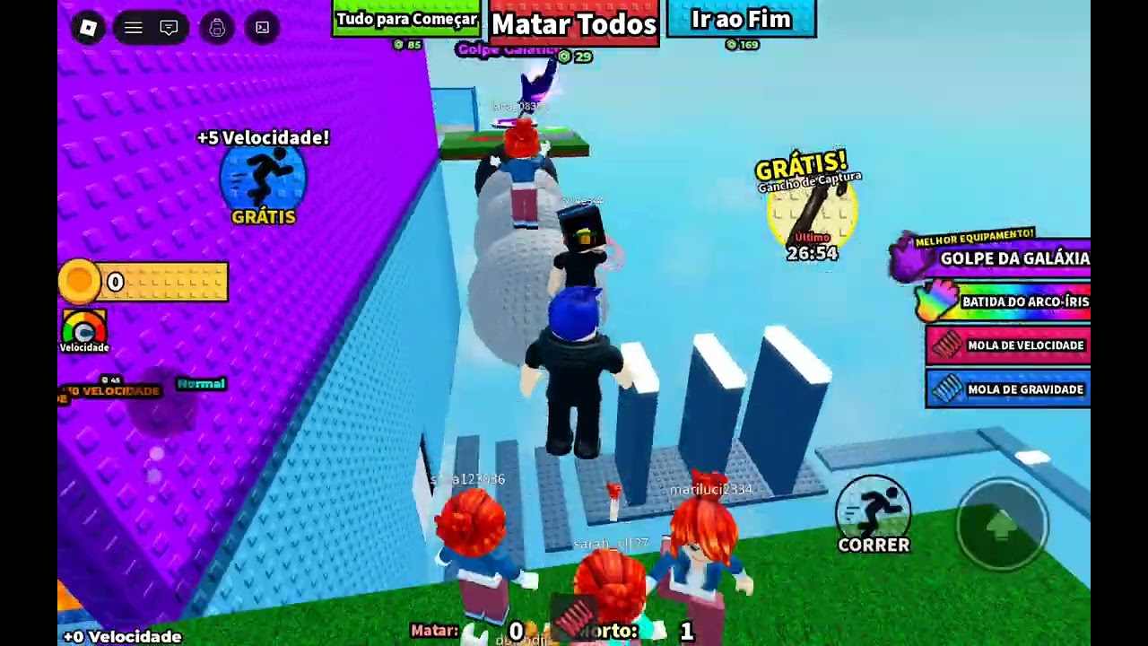 Roblox episódio 46 hoje eu vou ter que jogo um jogo de chão e lava