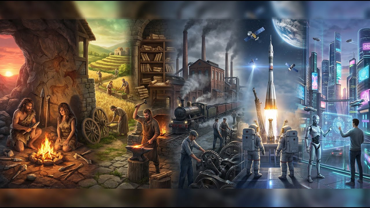 THE HISTORY OF TECHNOLOGY &mdash; FROM THE FIRST SPARK TO THE FUTURE OF HUMANITY
