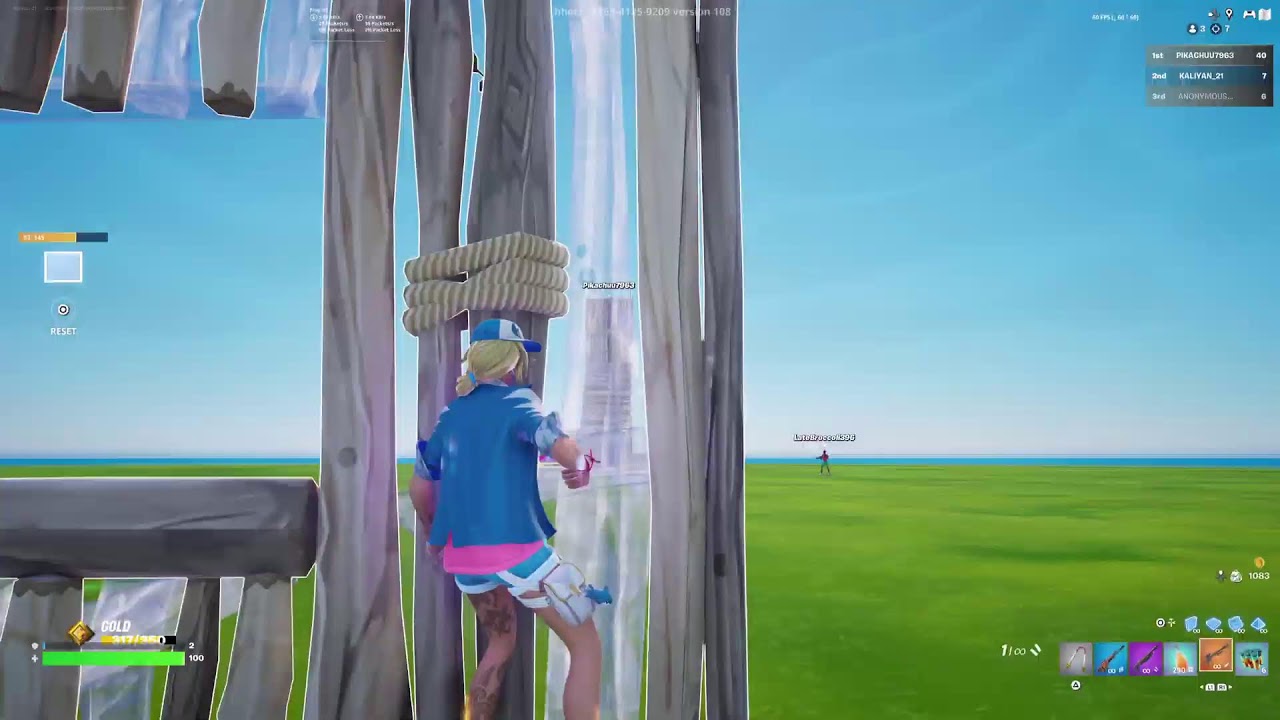 Playing Fortnite