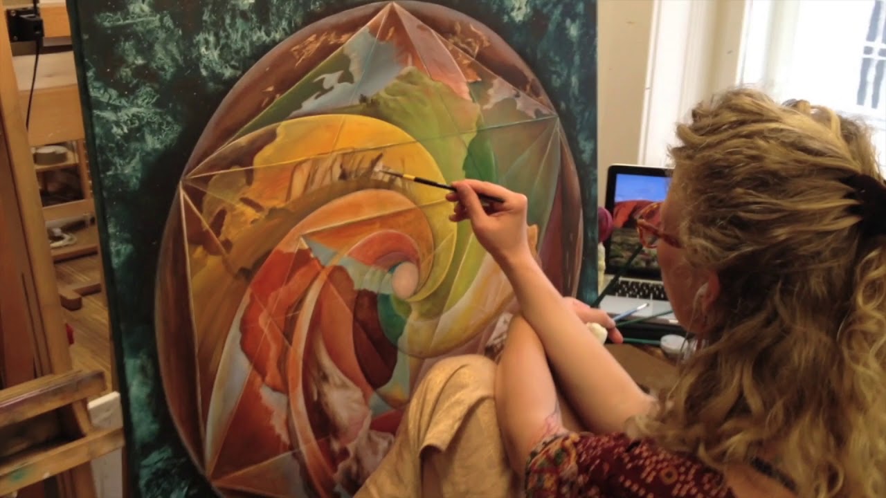 Visionary Art India-  Daniel Mirante with Ainhoa Neith, Mumbai workshop 2017