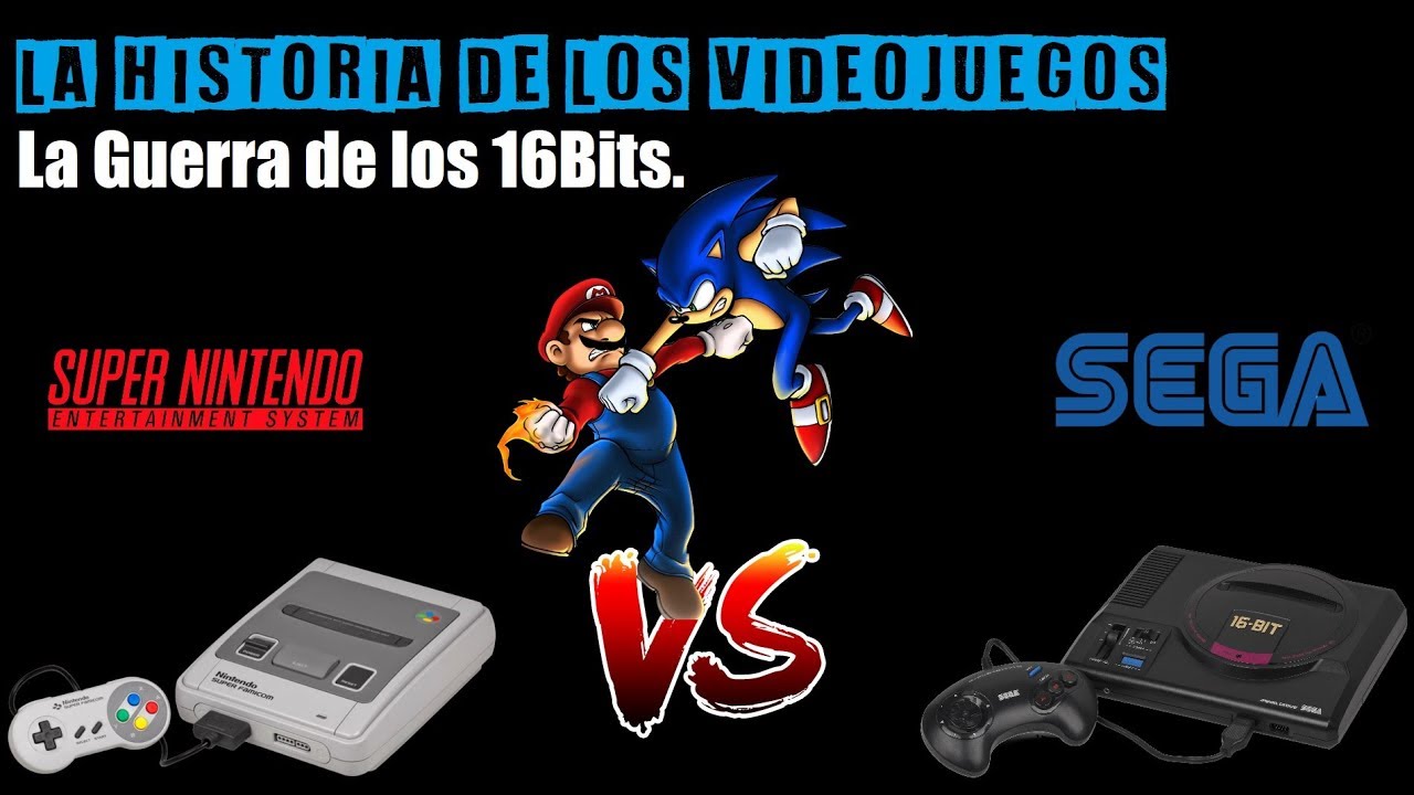 LA HISTORIA DE LOS VIDEOJUEGOS: LA GUERRA DE LOS 16 BITS.