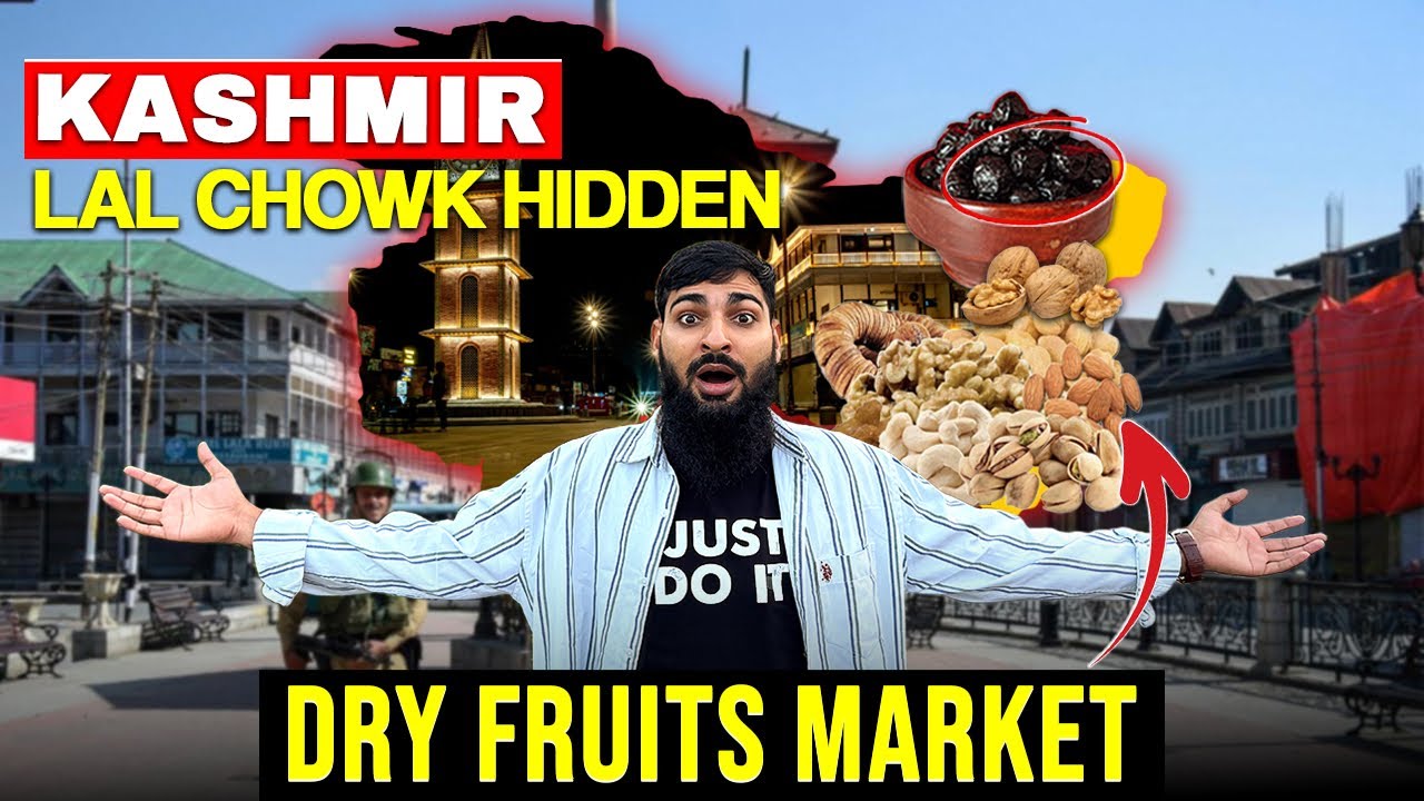 Kashmir dry Fruits Market / kashmir Lal chowk Market / Kashmir local market 