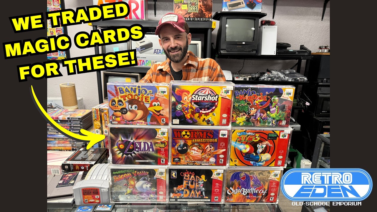 We Traded Our ENTIRE Magic Collection for an AMAZING Vintage Gaming Collection!!