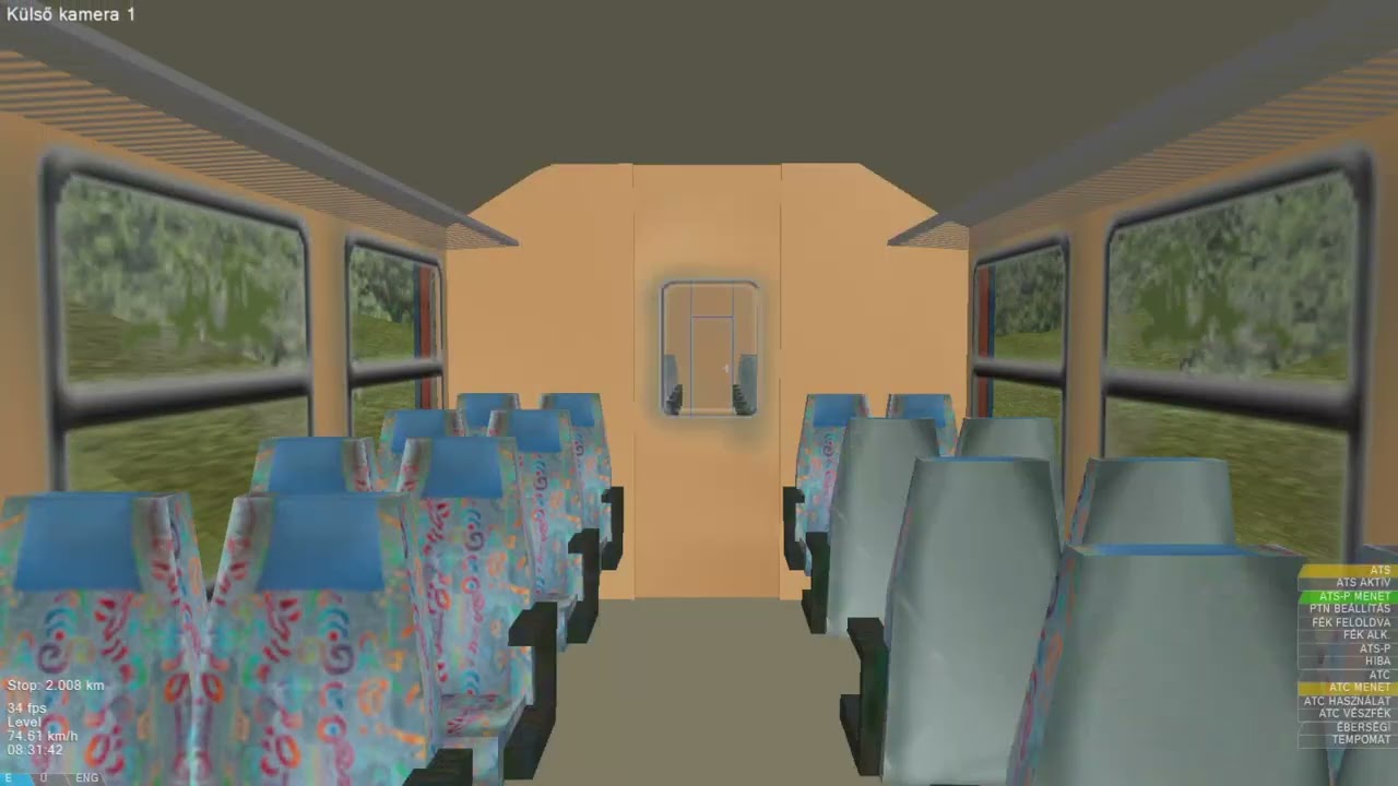 OpenBVE Soroksári vasút Gothpaladinus Próbavonala MSTS külső nézetes BVmot-tal