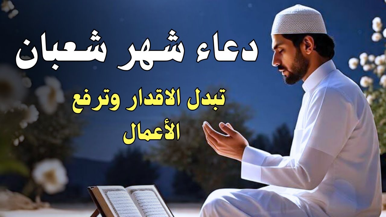 دعاء شهر شعبان 🤲🏻 تبدل الاقدار وترفع الاعمال Dua for Sha'ban
