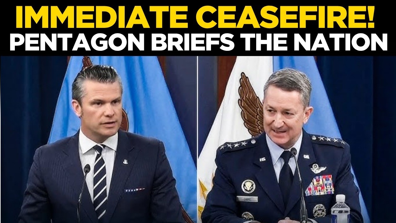 MIDDLE EAST CRISIS LIVE | Pentagon Press Conference on Trump's Iran Ceasefire | World News LIVE