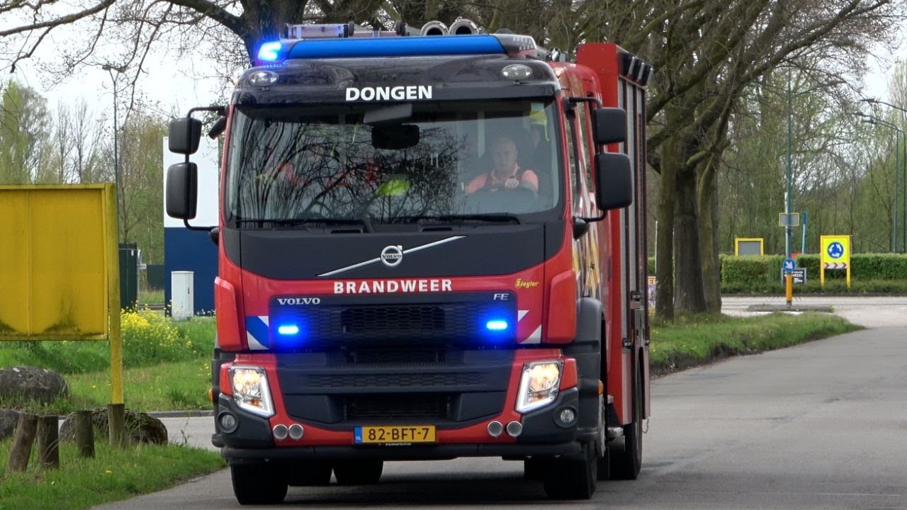 Brandweer Dongen met spoed naar verschilende meldingen in Dongen