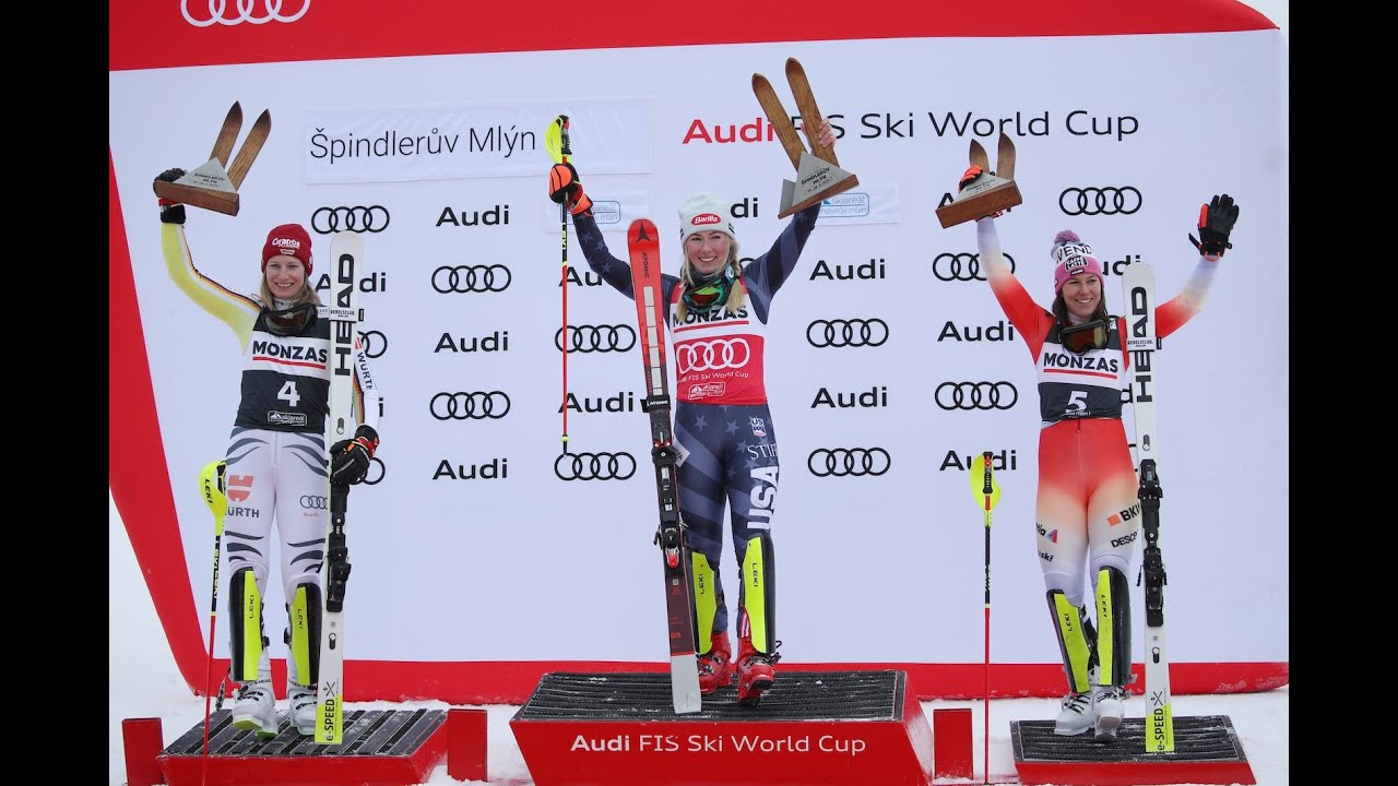 AUDI FIS Ski World Cup - Spindleruv Mlyn (CZE) women's slalom - Jan 28, 2023, highlights, both runs