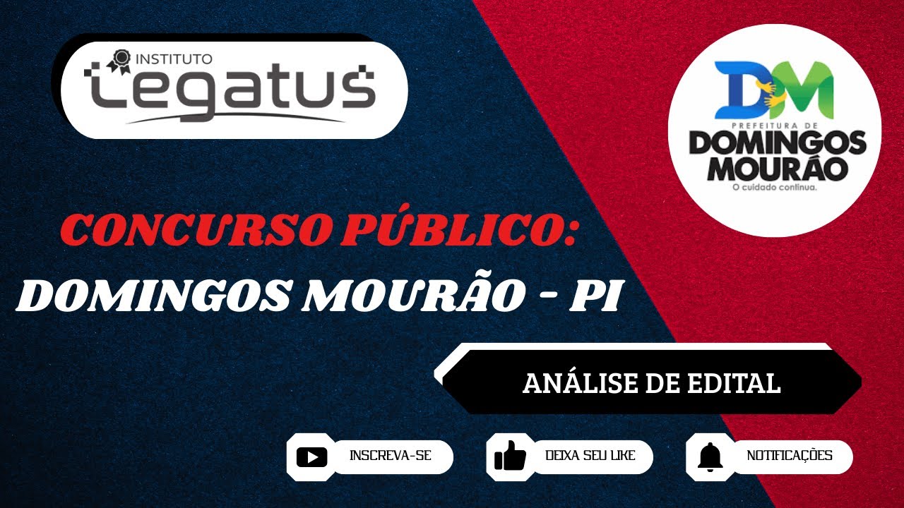 ANÁLISE DO EDITAL DE DOMINGOS MOURÃO - PI - LEGATUS 2026