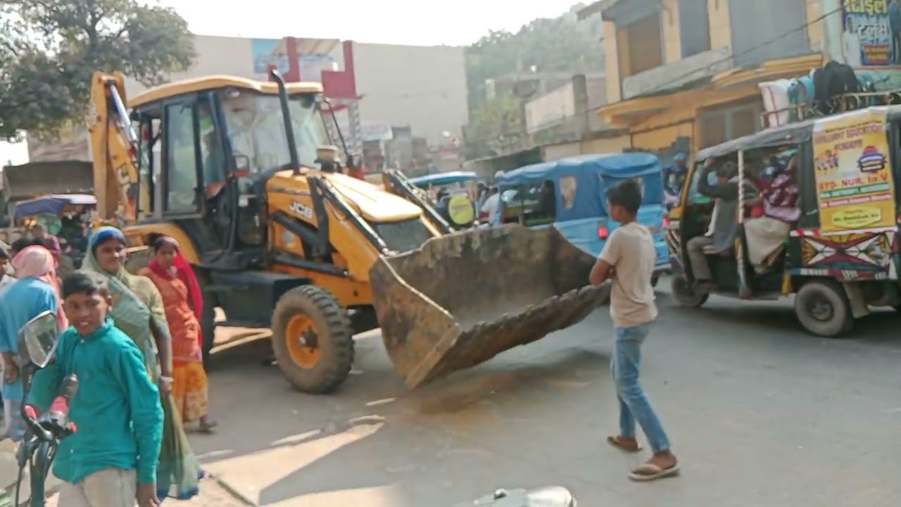 शाहकुंड मार्केट में चला बुलडोजर#shekhar # video#अतिक्रमण 