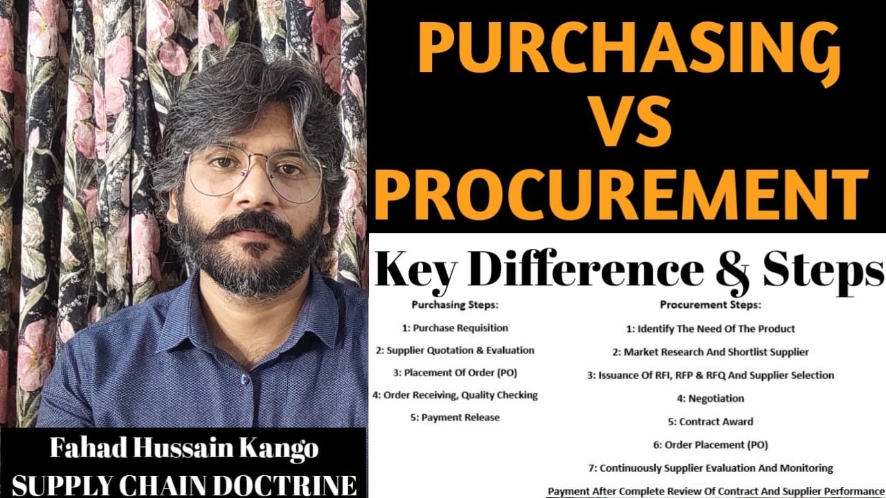 Purchasing vs Procurement | Key Differences Between Purchasing & Procurement