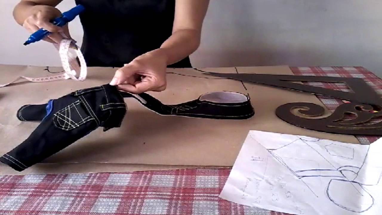 como modelar roupas para cachorro!!! calça com suspensório passo a passo