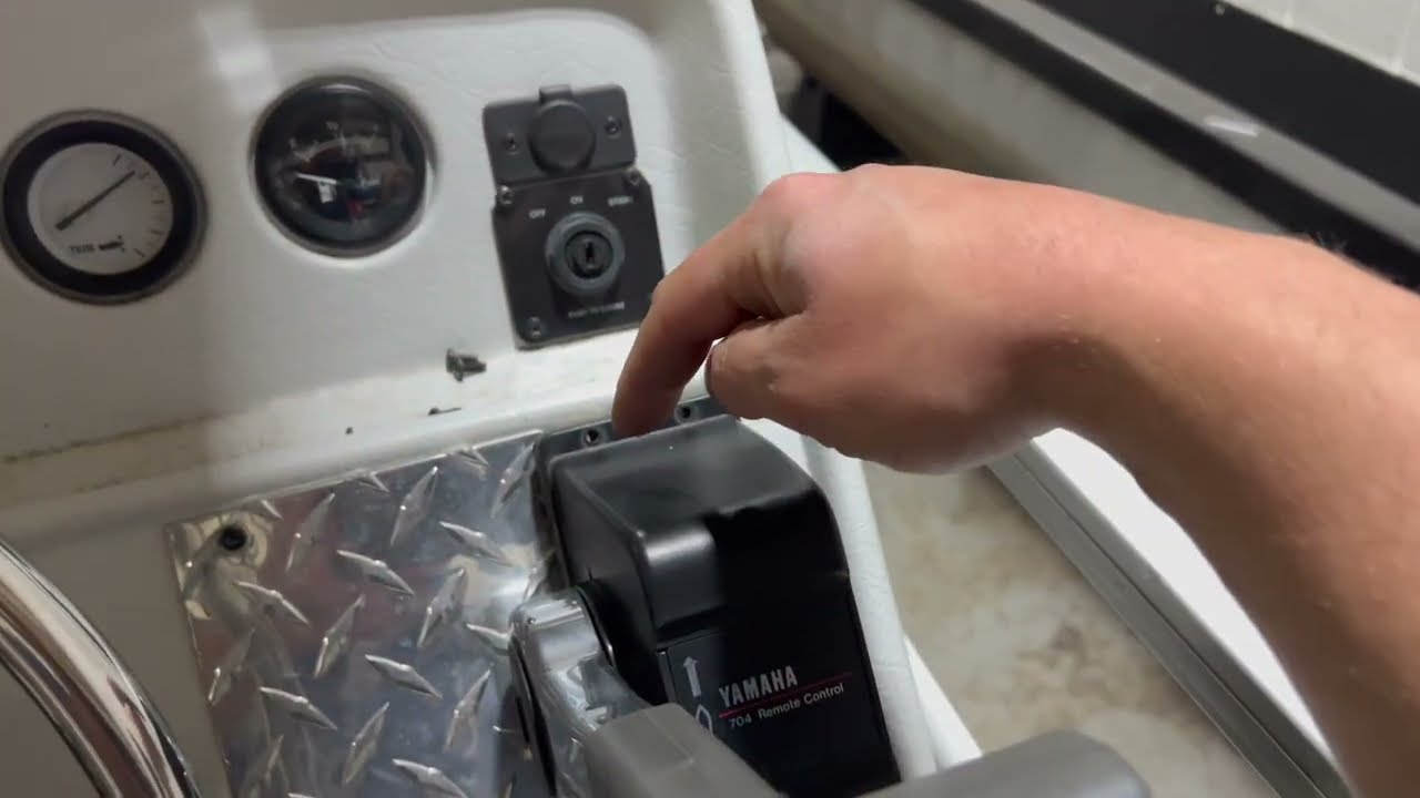 Removing Yamaha Shift/Throttle Controls - 704 Binnacle