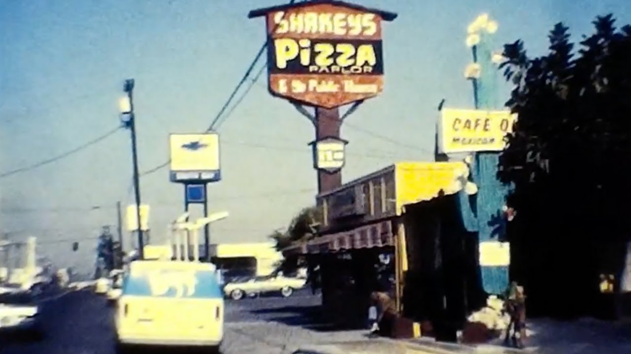 Chula Vista San Diego Street Scenes Broadway - L Street - 3rd Ave - Vintage Footage Video