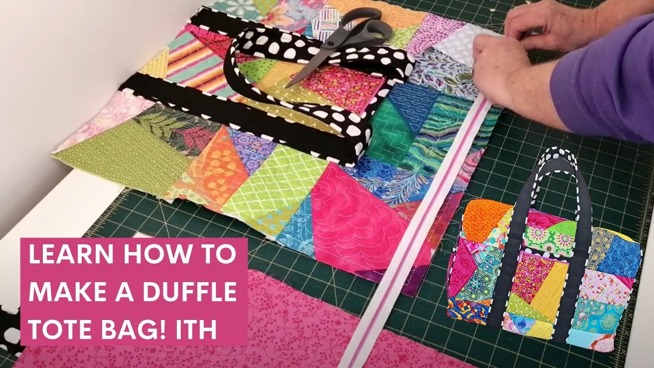 Duffle Bag Sewing Tutorial - DIY Machine Embroidery Duffle Bag Design