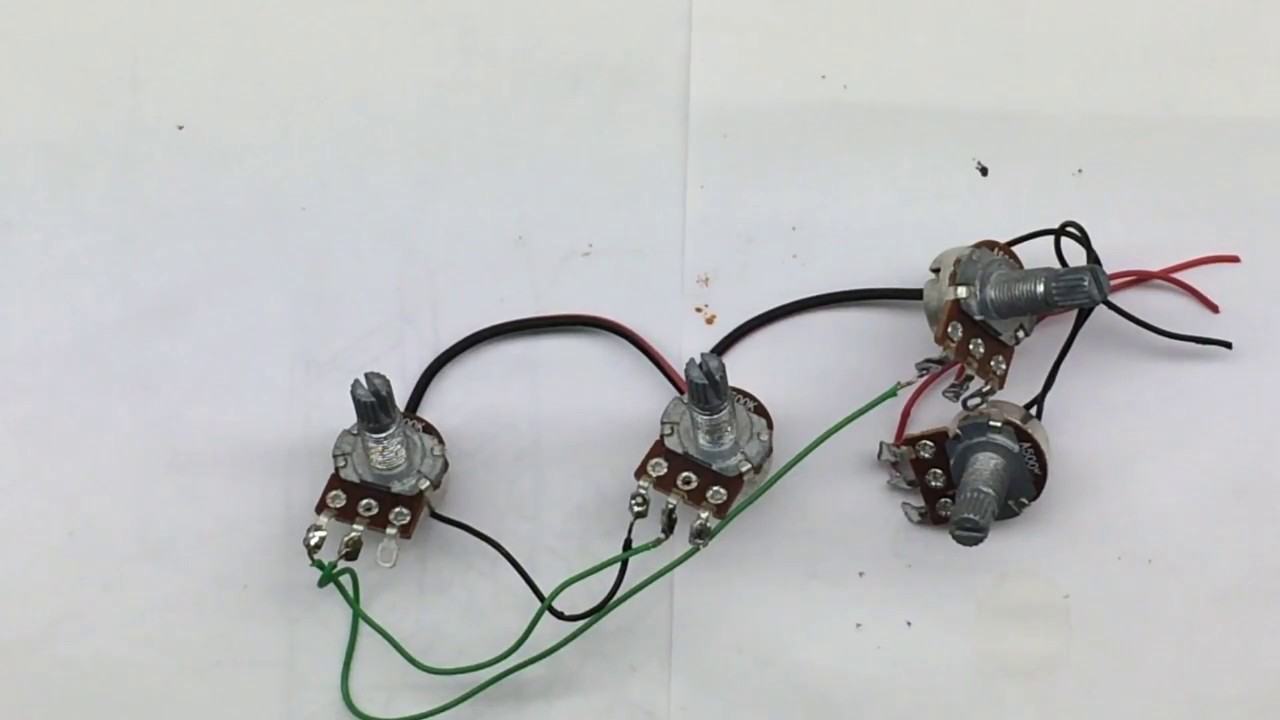 1 Volume 1 Tone circut for a guitar or amplifier