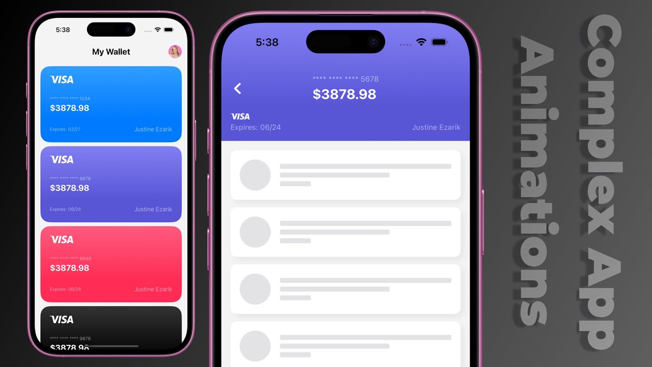 Complex App UI Animations | Wallet App UI | SwiftUI